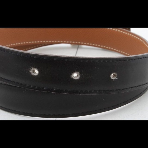 Hermes Constance Black Belt Size 70